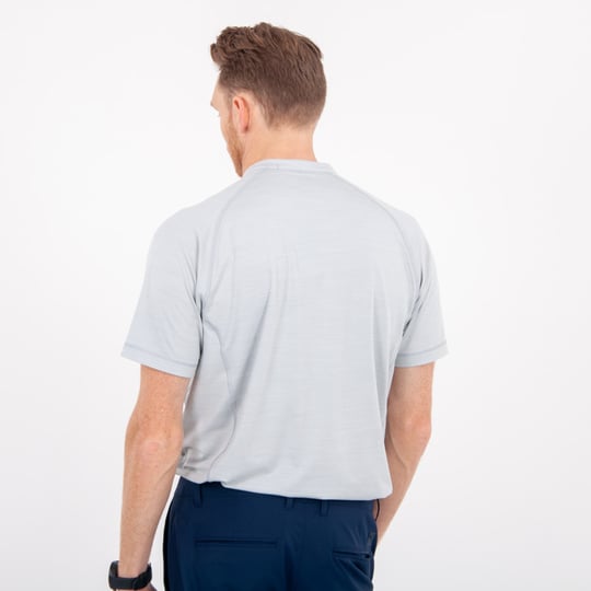 Excellent Golf Wear Cloudspun Mat Henley Gray - Puma